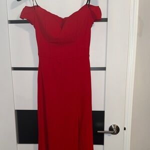 Windsor Strapless Red Dress